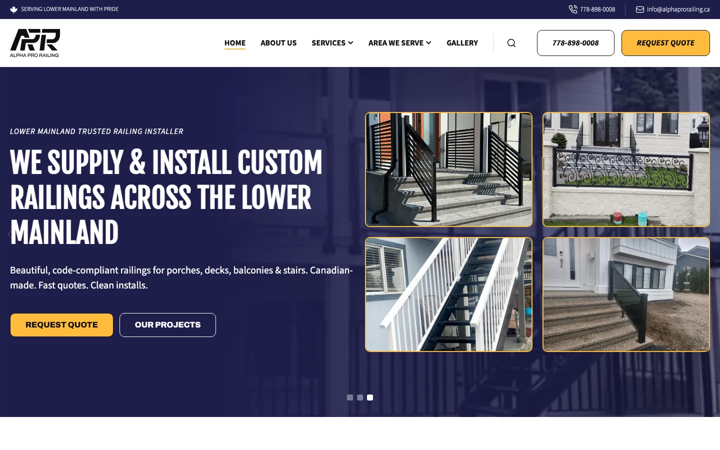 Alpha Pro Railing site section 1